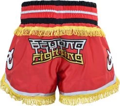RDX SPORTS RDX R4 RED FIRE MUAY THAI SHORTS -Sports-Boxing & Martial Arts rdx fire muay thai satin shorts 189