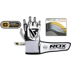 RDX SPORTS RDX F3 GEL LEATHER MMA GLOVES -Sports-Boxing & Martial Arts rdx gel leather gloves mma fight sparring 213