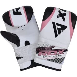RDX SPORTS RDX 1P WOMEN PINK PUNCHING BAG GLOVES -Sports-Boxing & Martial Arts rdx ladies pink gel punching mitts 23