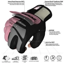 RDX SPORTS RDX T1 WOMEN PINK TAEKWONDO GLOVES -Sports-Boxing & Martial Arts rdx ladies wtf taekwondo grappling gloves tkd 26