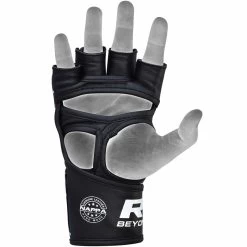 RDX SPORTS RDX F2 BLACK LEATHER MMA FIGHT GLOVES -Sports-Boxing & Martial Arts rdx leather blood mma fighting grappling gloves 39