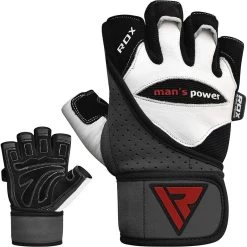 RDX SPORTS RDX L1 LEATHER GYM GLOVES -Sports-Boxing & Martial Arts rdx leather bodybuilding gym weight lifting gloves 361