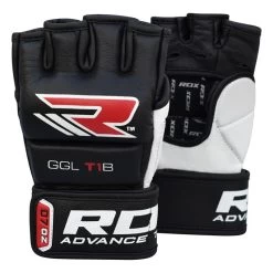 RDX SPORTS RDX T1 LEATHER MMA GLOVES -Sports-Boxing & Martial Arts rdx leather mma gel training grappling gloves 200