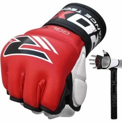 RDX SPORTS RDX T1 LEATHER MMA GLOVES -Sports-Boxing & Martial Arts rdx leather mma gel training grappling gloves 205