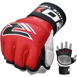 RDX SPORTS RDX T1 LEATHER MMA GLOVES -Sports-Boxing & Martial Arts rdx leather mma gel training grappling gloves 207