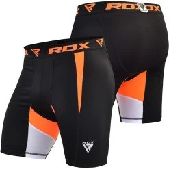 RDX SPORTS RDX X3 THERMAL SPATS SHORTS -Sports-Boxing & Martial Arts rdx mma thermal compression shorts base layer 86