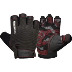 RDX SPORTS RDX T2 WEIGHTLIFTING GLOVES -Sports-Boxing & Martial Arts red t2 half taining gym gloves 1
