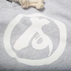 Scramble Brush Logo Hoodie - Grey -Sports-Boxing & Martial Arts sc hd 008 1120