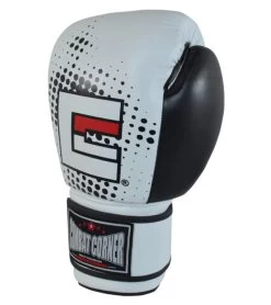 Combat Corner Supreme Thai Boxing Gloves White -Sports-Boxing & Martial Arts supreme thai boxing gloves white 133