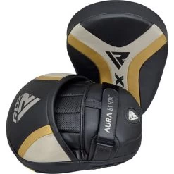 RDX SPORTS RDX T17 AURA PRO BOXING TRAINING CURVED PUNCH MITTS 21 RDX SPORTS RDX T17 AURA PRO BOXING TRAINING CURVED PUNCH MITTS -Sports-Boxing & Martial Arts t17 aura boxing pad golden 1 10