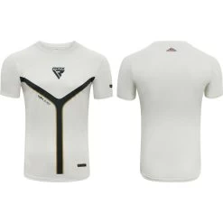 RDX SPORTS RDX T17 AURA SHORT SLEEVE WHITE T-SHIRT -Sports-Boxing & Martial Arts t17 aura short sleeve white t shirt 5 4