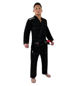 Combat Corner BJJ GI - Black V6 - FREE WHITE BELT