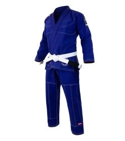 Combat Corner BJJ GI - Royal Blue V6 - FREE WHITE BELT -Sports-Boxing & Martial Arts v6 BJJ GI ROYAL BLUE ANGLE 37378.1580409970