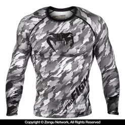 VENUM TECMO GRAPPLING RASHGUARD - BLACK/GREY