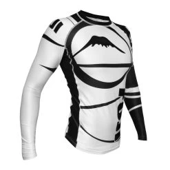 FUJI SPORTS FREESTYLE IBJJF RANKED RASHGUARD LONG SLEEVE -Sports-Boxing & Martial Arts whitefreestylerankedright
